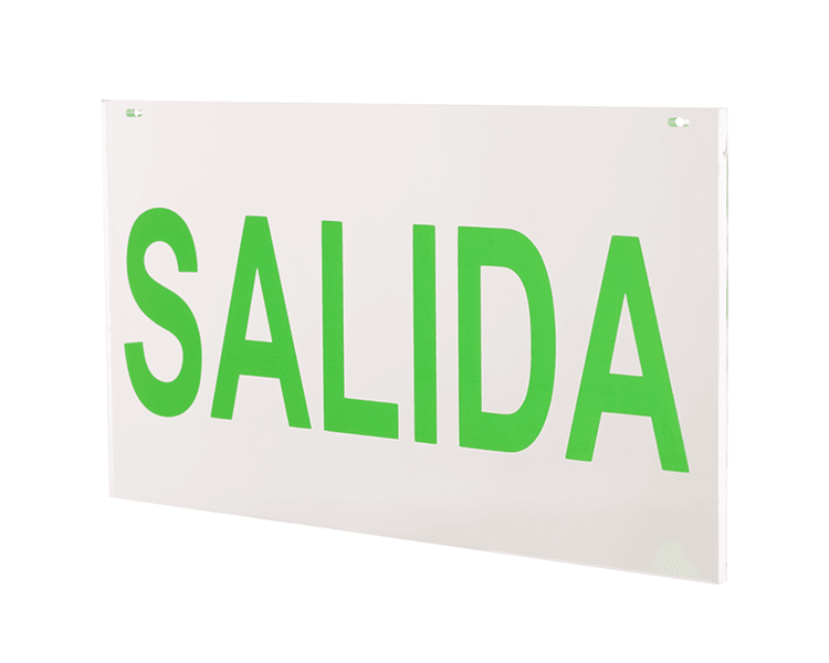Výstupní značka akrylový panel Salida