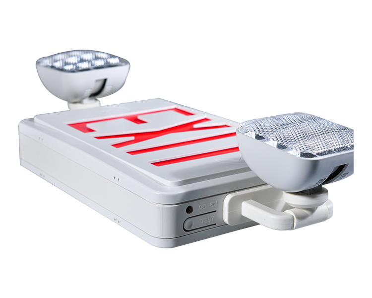 JLEC2BCW-Bi-Color LED Combo Emergency Exit Sign s LED hlavami