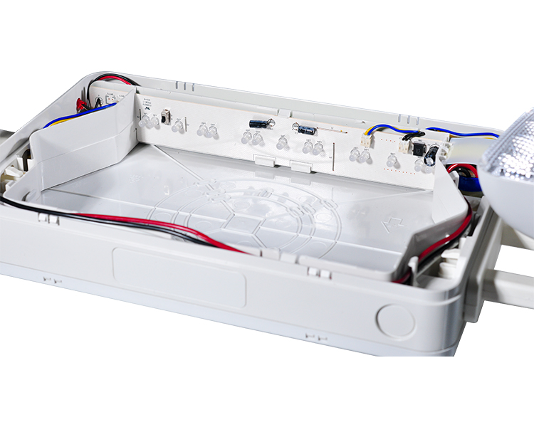 JLEC2BCW-Bi-Color LED Combo Emergency Exit Sign s LED hlavami