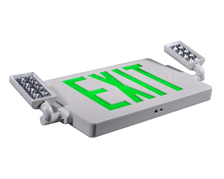 JLECD2GW-Green Emergency Fire Exit světla s LED hlavami