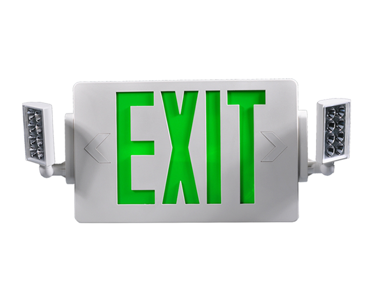 JLECD2GW-Green Emergency Fire Exit světla s LED hlavami