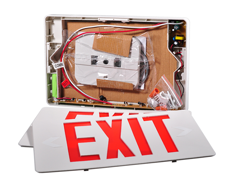 Jleed2rwem-New Slim Red Red LED EXIT GRES