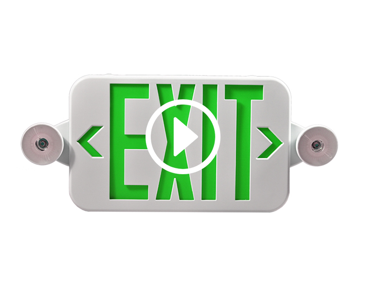 Jlece2gw-new Compact Green Exit znamení