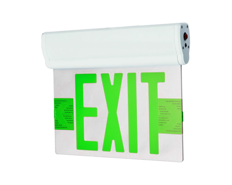 Jelcex2gm-dvojitá tvář Silver Mylar LED Exit Sign
